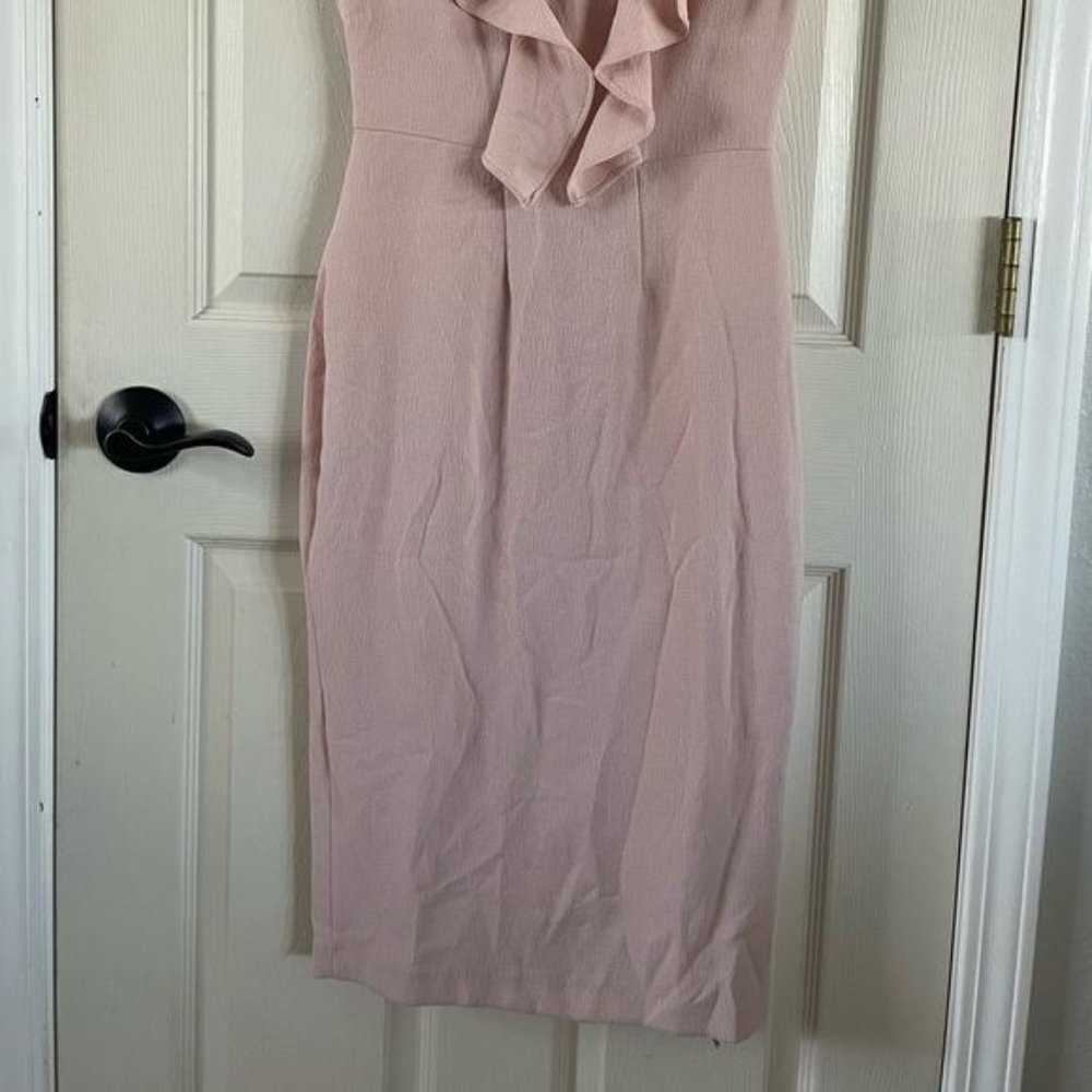 NWOT ASOS Pink Ruffle V Front Dress, Women’s Size 4 - Picture 14 of 16